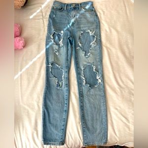 BDG High Rise Destroyed Mom Jeans from Urban Outfitters, 24